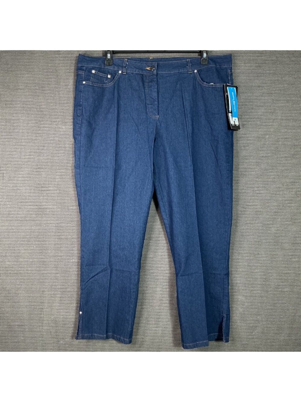 Cathy Daniels Women's Jeans Tummy Reducer Panel Size 18W Dark Wash Denim Stretch